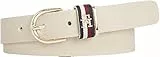 Tommy Hilfiger TH Timeless Corp 2.5 Cinture, Sugarcane, 95 Donna