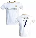 Generico Maglia Vinícius Júnior Vini JR 7 Home Real M a d r i d 2023/2024 Ufficiale Autorizzata Taglie da Adulto e Bambino (10 Anni)