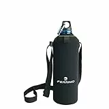 Ferrino Neo Drink, Borraccia con Rivestimento in Neoprene Grigio, 1 Litro