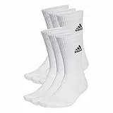 adidas Unisex - Adulto Cushioned Sportswear Crew 6 Pairs Calze, White/Black