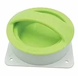 Fackelmann Pressa per Burgers, in ABS Alimentare, adatto per hamburger e burger di cereali, verdure, carne e pesce Dimensioni 11x10x6,5 cm Colorazione Bianco Verde