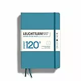 LEUCHTTURM1917 364422 Taccuini 120 g/m² Paper Edition, Copertina rigida, Medium (A5), Nordic Blue, Puntini