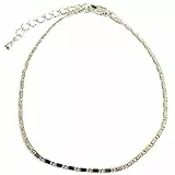 Generico Oro Argento Catena Sottile Caviglia Fascino Cavigliera Gamba Braccialetto Piede Gioielli Braccialetti Alla Caviglia Regolabili Per Le Donne AccessoriA