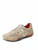 Geox Uomo Snake K, Sneakers Uomo, Beige Beige Dk Orange, 45 EU