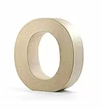Pracht Creatives Hobby 4875-100O1, Lettera in Cartone da dipingere, incollare e Decorare, Adatta alla Tecnica del tovagliolo, Come Scritta Decorativa, Colore Brown, ca. 10 x 3 cm