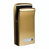 Physa Asciugamani Elettrico Automatico Asciugatore Mani da Bagno BARI GOLD (Tempo di asciugatura 5 s, 32.000 rpm, Velocità del getto d'aria 90 m/s, Volume dell'aria 150 m³/h)