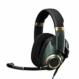 EPOS H6Pro Cuffie Gaming Chiuse con Microfono - Cuffie con Microfono Over Ear - Lift-to-Mute - Comode Cuffie Gaming Compatibili con PC, Mac, PS4, PS5, Xbox Series X, Xbox One, Nintendo Switch (Green)