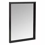 Amazon Basics Specchio da parete rettangolare da 40.6 x 50.8 cm, finitura a sbalzo, nero