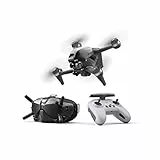 DJI FPV Combo, Drone UAV con visuale in prima persona, video in 4K, esperienza di volo immersiva, FOV di 150°, trasmissione HD a bassa latenza, freno di emergenza e volo stazionario, grigio