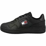 Tommy Hilfiger Tommy Jeans Retro Basket Ess, Sneaker con Suola Preformata Uomo, Black, 43 EU