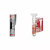 Fischer Asp Grigio, Adesivo Sigillante Tenace E Resistente Per Giunti A Pavimento, In Facciata & 552152 - Stucco Riempitivo, In Tubetto Con Spatola Integrata, Per Coprire Fori E Crepe