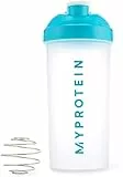 Myprotein Shaker - Bottiglia unisex per adulti, 600 ml, colore: blu/trasparente, 600