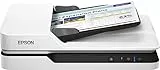 Epson WorkForce DS-1630 Scanner Piano Compatto con Alimentatore Automatico di Documenti 50 Pagine, USB 3.0, Acquisizione di Libri, Documenti Rilegati, Passaporti, Fogli A4, Ottimizzazione del Colore