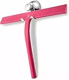 LOTUSWUNDER Tergicristallo doccia in silicone elegante rosa I 28 cm extra largo I senza fori con supporto I estrattore doccia in silicone silicone per doccia doccia doccia doccia doccia doccia doccia