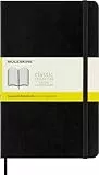 Moleskine Classic Notebook, Taccuino a Quadretti, Copertina Morbida e Chiusura ad Elastico, Formato Large 13 x 21 cm, Colore Nero, 192 Pagine