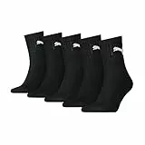 PUMA Short Crew Socks (5 Pack) Calzini, Nero, 39-42 Unisex-Adulto