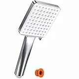 Soffione Doccia, YEAUPE Soffione per doccia a risparmio energetico, 8L/min, con 6 tipi di getto, soffione per doccia a risparmio energetico, funzione anticalcare
