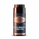 King C. Gillette Crema Idratante Viso Uomo e Barba, CURA BARBA UOMO, con Vitamina B, 1 Confezione da 100 ml, ideale per set barba uomo, Idea Regalo Uomo