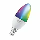 LEDVANCE Lampada LED intelligente con tecnologia WiFi, attacco E14, colore della luce modificabile (2700-6500K), colori RGB modificabili, sostituzione per 40W, SMART+ WiFi, confezione da 3