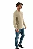 Calvin Klein Jeans WAFFLE LS TEE, Uomo, Plaza Taupe, M