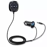 Kit Vivavoce per Auto, Kit Vivavoce per Auto Bc20 Bluetooth 3.0, Ricevitore Bluetooth per Sistema di Altoparlanti per Auto con Jack da 3,5 Mm E Connessione USB
