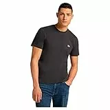 Lee Ss Patch Logo Tee, T-shirt Uomo, Nero (Washed Black), L