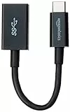 Amazon Basics - Adattatore da USB Type-C a femmina 3.1 Gen 1, colore nero