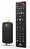 Macwick DVB-T2 Decoder Digitale Terrestre 2023-2024, 1080P H265 HEVC, HD Collegamento HDMI USB Funzione PVR, Invisibile Nano Tv Stick, Telecomando 2 in 1 Infrarossi, Assistenza Telefonica Italiano
