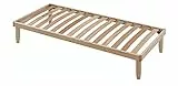 Evergreenweb - Rete Singola Fissa 80x190 Alta 35 cm a Doghe in Legno Naturale Ortopedica Base Letto o Materasso Portadoghe inseriti nel Telaio Doppia Struttura Rinforzata 4 Gambe Smontabili - Offerta