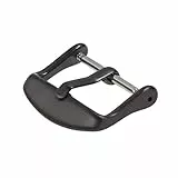 Archer Watch Straps - Acciaio Inossidabile PVD Sostituzione Fibbia - Nero Spazzolato, 22mm