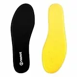 riemot Solette Memory Foam Uomo Donna, Soletta Scarpe per Stivali da Lavoro e Scarpe da Passeggio, Sport Solette per Assorbimento Degli Urti e Ammortizzazione, Comfort, Soffice uomo nero EU45
