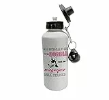 Borraccia Bull Terrier Borraccia Donna Bull Terrier Mai sottovalutare Una Donna con il suo Magnifico Bull Terrier Borraccia Cane Divertente Regalo Amante Cani
