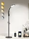 Lampada da Terra Ricaricabili, Lampada piantana LED con Altezza Regolabile, Lampade Salotto con 2700K-6500K & 5 Regolazioni di Luminosità, Lampada a Stelo Moderne con Telecomando e Tramite APP (12)