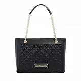 Love Moschino JC4006PP1H, BORSA A SPALLA Donna, Nero, 36X26X10