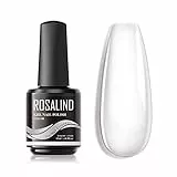 ROSALIND Trasparente Ricostruzione Unghie Gel, Gel Extension per Unghie Poly Nail Gel Acrilico per Unghie Ispessente per Principianti e Professionisti, Nail Art