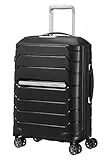 Samsonite Flux Spinner S Bagaglio a Mano Espandibile, 55 cm, 44 L, Nero (Black)