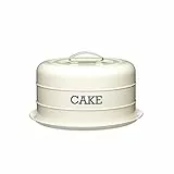 KitchenCraft Living Nostalgia Teglia ermetica / Cupola per Torte, 28,5 x 18cm, Crema Anticata