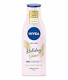 NIVEA Holiday Glow Body Lotion (200 ml), lozione per il corpo per 48 ore di umidità e radiazioni naturali della pelle, crema per il corpo con vitamina E e effetto abbronzante delicato