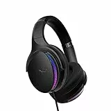 ASUS ROG Fusion II 300, Cuffia Gaming USB-C e USB-A, Microfono AI Beamforming, 7.1 Virtual Surround, Quad DAC ESS 9280, Aura RGB, Compatibile con PC|Mac|PS4|PS5|Switch|Dispositivi Mobile, Nero