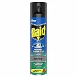 Raid Mosche e Zanzare Spray Insetticida, Antizanzare e Antimosche, Fragranza Eucalipto, Azione Rapida, 1 Confezione da 400ml