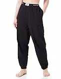 Calvin Klein Pantaloni da Jogging Donna Sweatpants Lunghi, Nero (Black), M