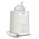Chicco Scaldabiberon Portatile da Viaggio e Scalda Pappa con 3 Programmi e Spegnimento Automatico, Scalda in Modo Graduale, Anche per Vasetti e Latte Materno, Mantiene il Calore, 220W, Bianco, 1 Pezzo