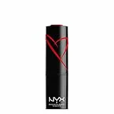 NYX Professional Makeup Shout Loud Rossetto Satinato, Colore Ultra-Saturo, Formula Vegana, Red Haute