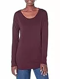 Amazon Essentials Maglione a Tunica Leggero a Maniche Lunghe Girocollo (Disponibile in Taglie Forti) Donna, Bordeaux, XL