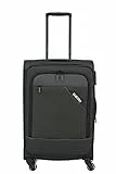 Paklite valigia a 4 ruote morbide dimensione M con piega ad espansione e serratura TSA, serie DERBY: elegante trolley in look bicolore, 66 cm, 69 litri (espandibile fino a 79 litri)