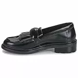 Geox D Walk Pleasure C, Mocassini da Donna in Pelle con Frange (Nero, Numeric_38)