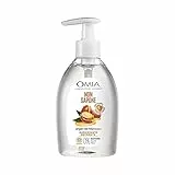 Omia, Non Sapone Eco Bio con Olio di Argan del Marocco, Sapone Liquido per le Mani e per il Viso, Azione Elasticizzante, Protettiva e Nutriente, Dermatologicamente Testato - Flacone da 300 ml
