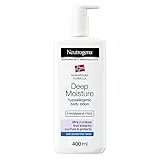 Neutrogena, Crema Corpo Fluida ad Idratazione Intensa Senza Profumo, Ipoallergenica per Pelle Secca e Sensibile - 400ml