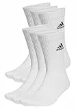 adidas Unisex - Adulto Cushioned Sportswear Crew 6 Pairs Calze, White/Black