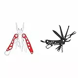 Amazon Basics - Multi-Strumento 8 In 1 Con Fodero In Nylon & - Coltellino Tascabile Multi-Strumento 15 In 1 Con Fodero In Nylon